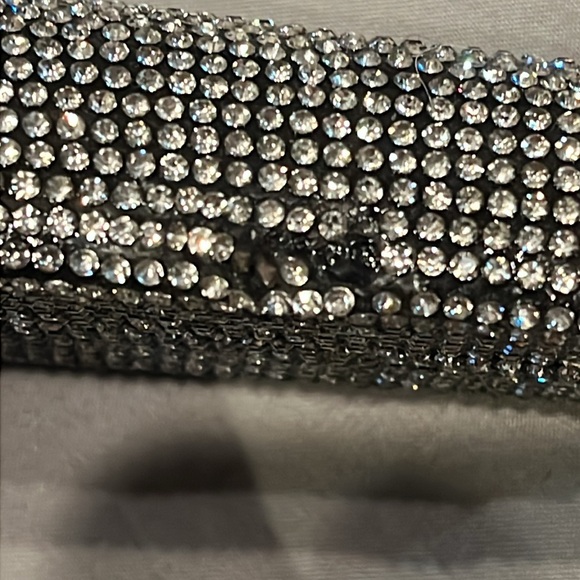 Windsor Dazzling Rhinestone Embellished Strappy Black Heels Size 9 - Picture 8 of 10